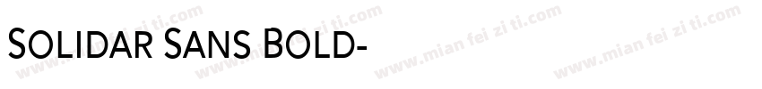 Solidar Sans Bold字体转换